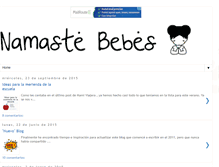 Tablet Screenshot of namastebebes.com